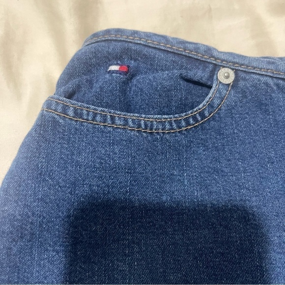 Tommy Hilfiger Vintage Costal Cowgirl Middle Slit Midi Jean Skirt Size 6 - Picture 2 of 8